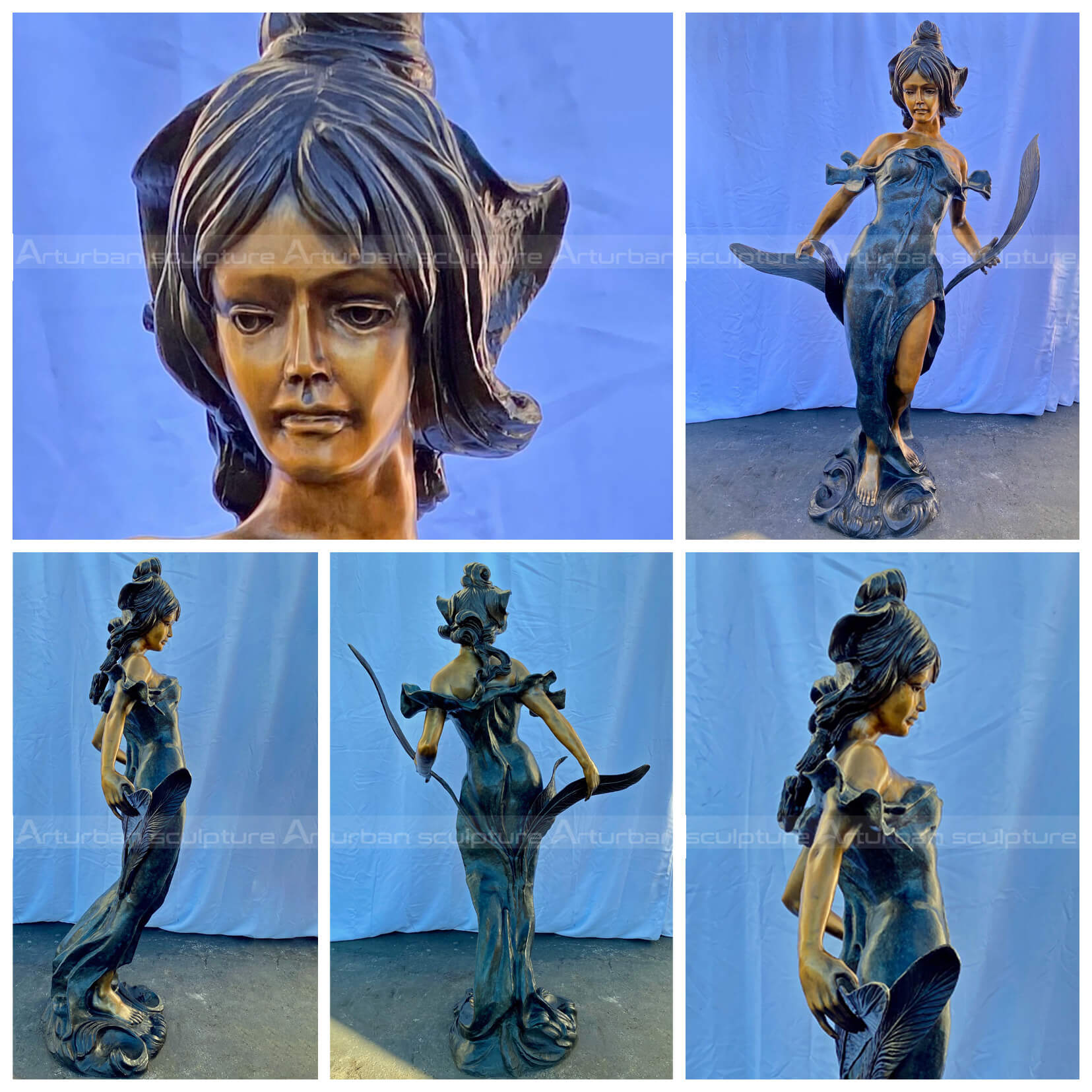 Bronze Woman Sculpture