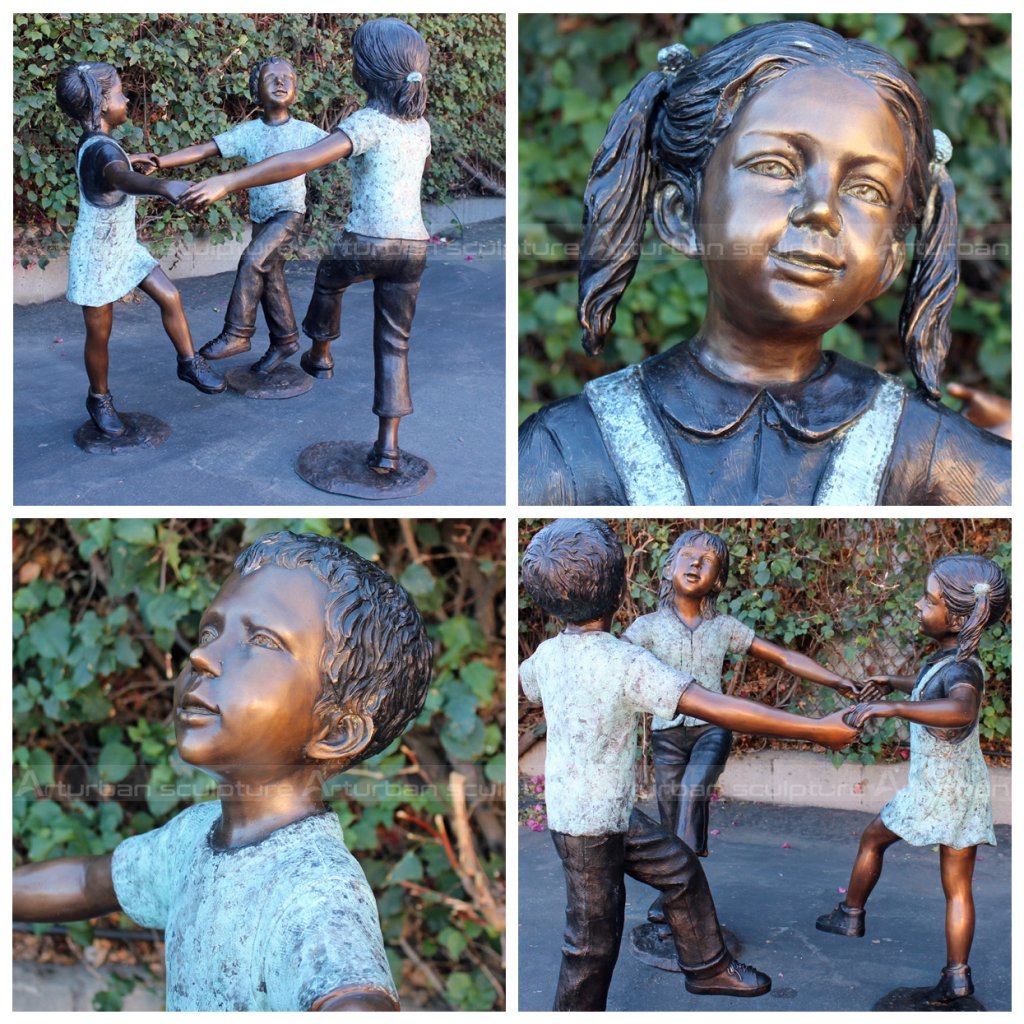 children playing statue
