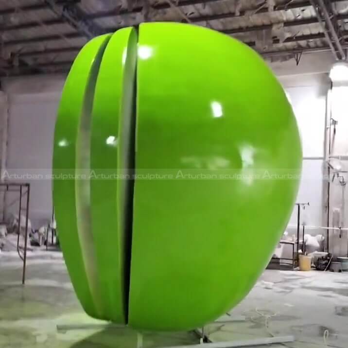 giant apple sculpture