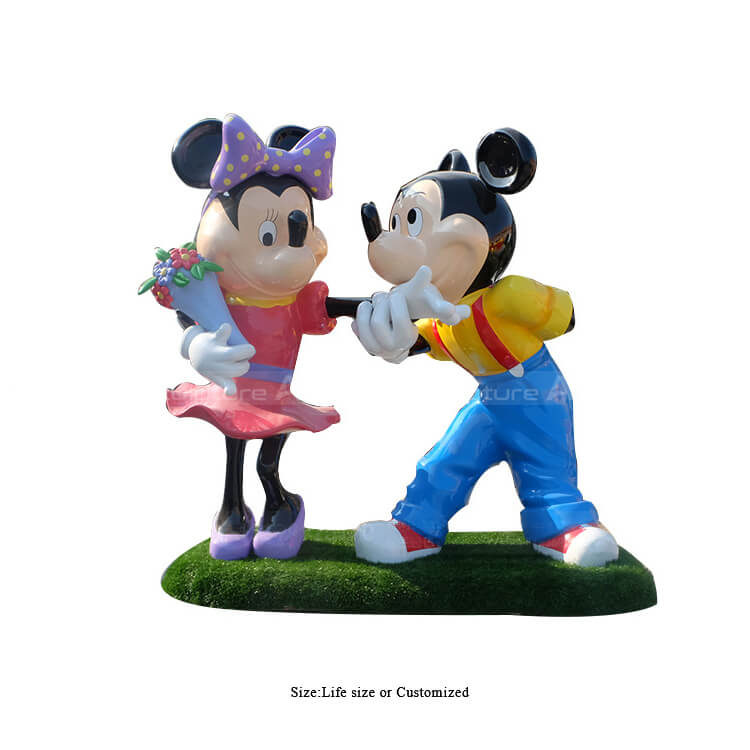 mickey and minnie outdoor statues