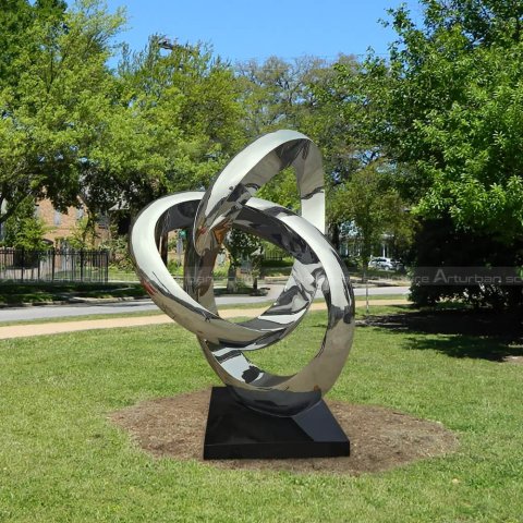 outdoor stainless steel sculpture