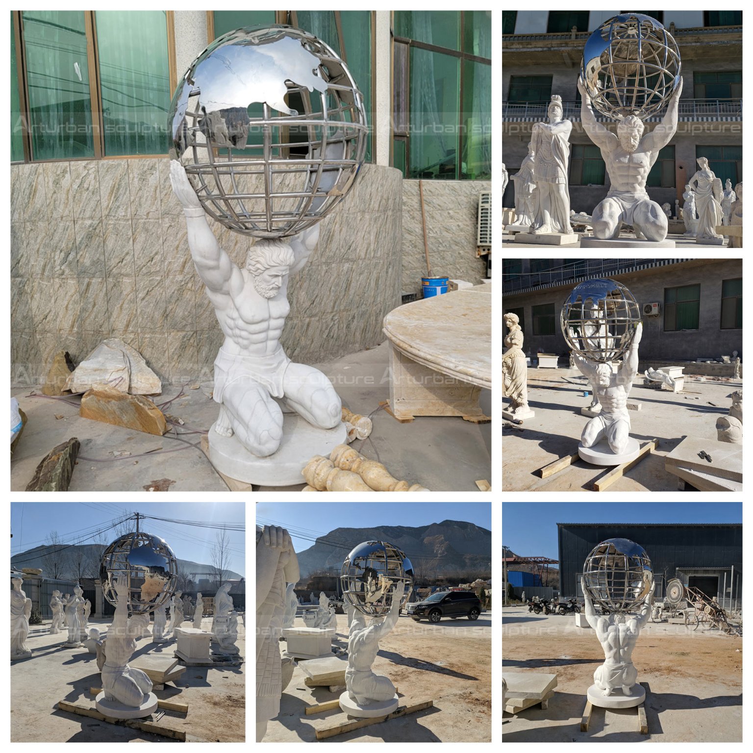 Atlas Holding The World Sculpture