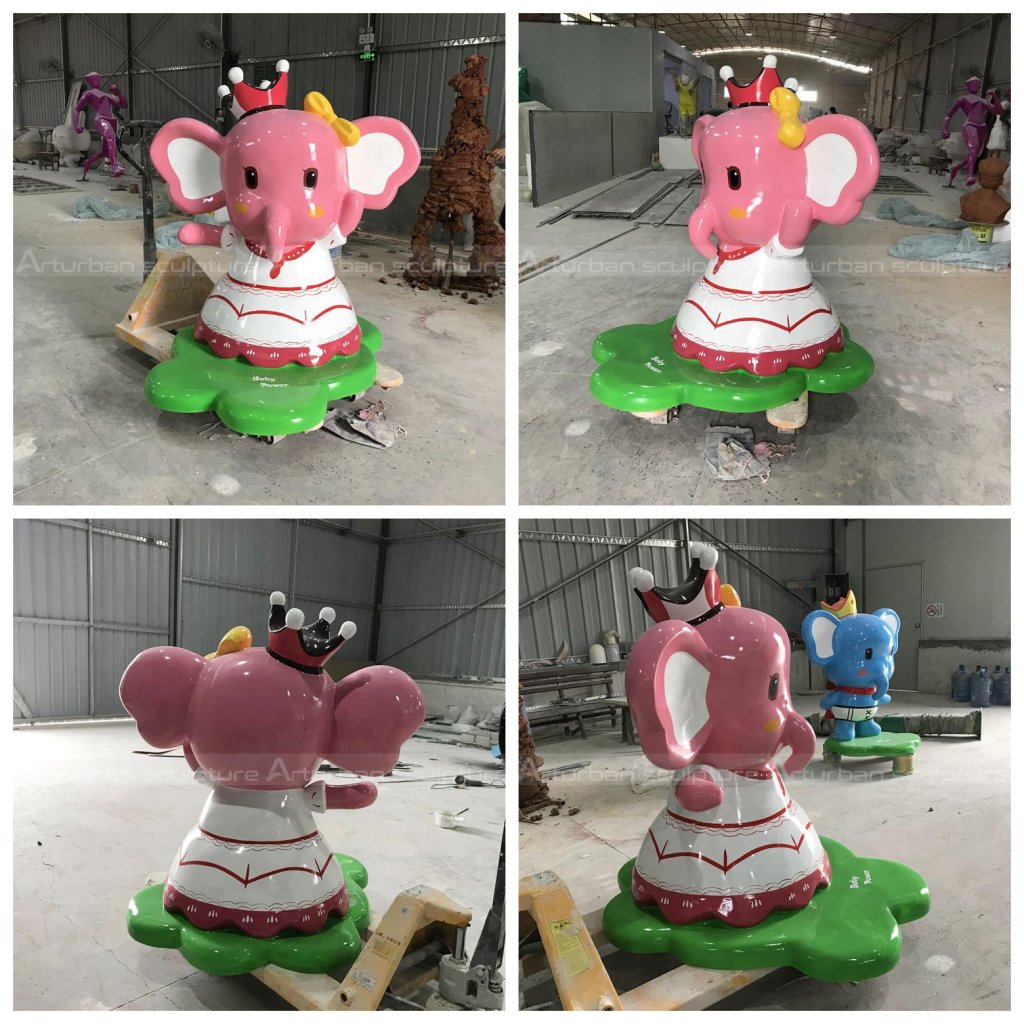 pink elephant sculpture