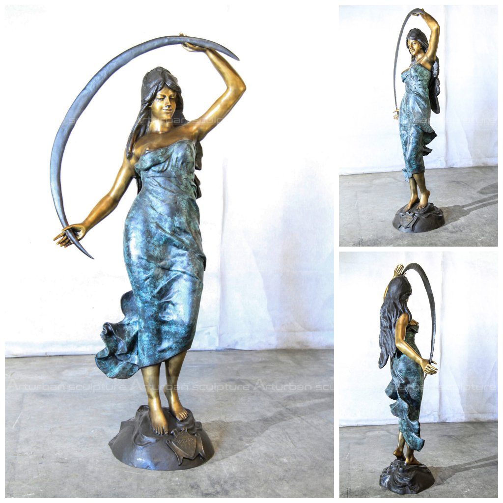 aug moreau bronze statue