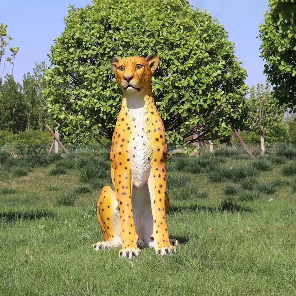 life size leopard statue