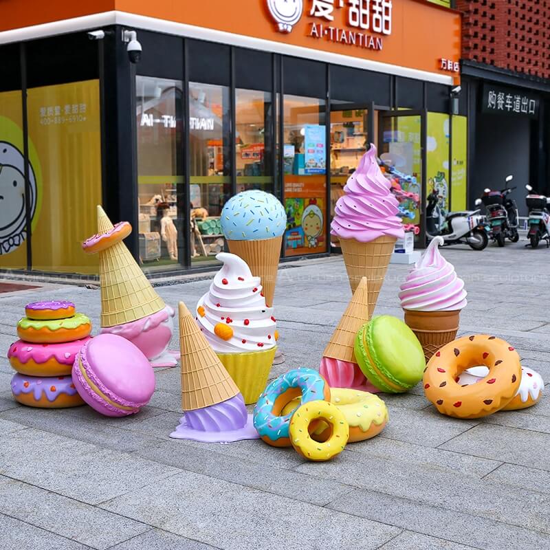 ice cream pop art sculpture