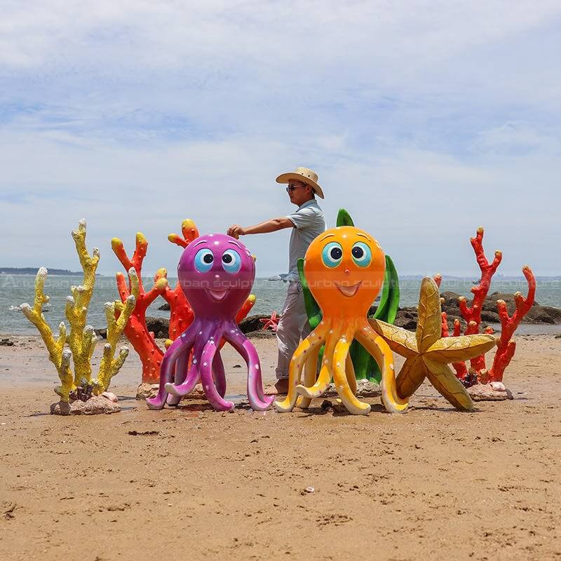 sea creature statues