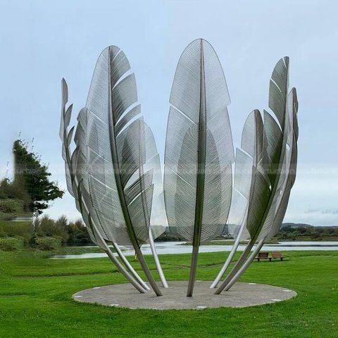 feather art sculpture