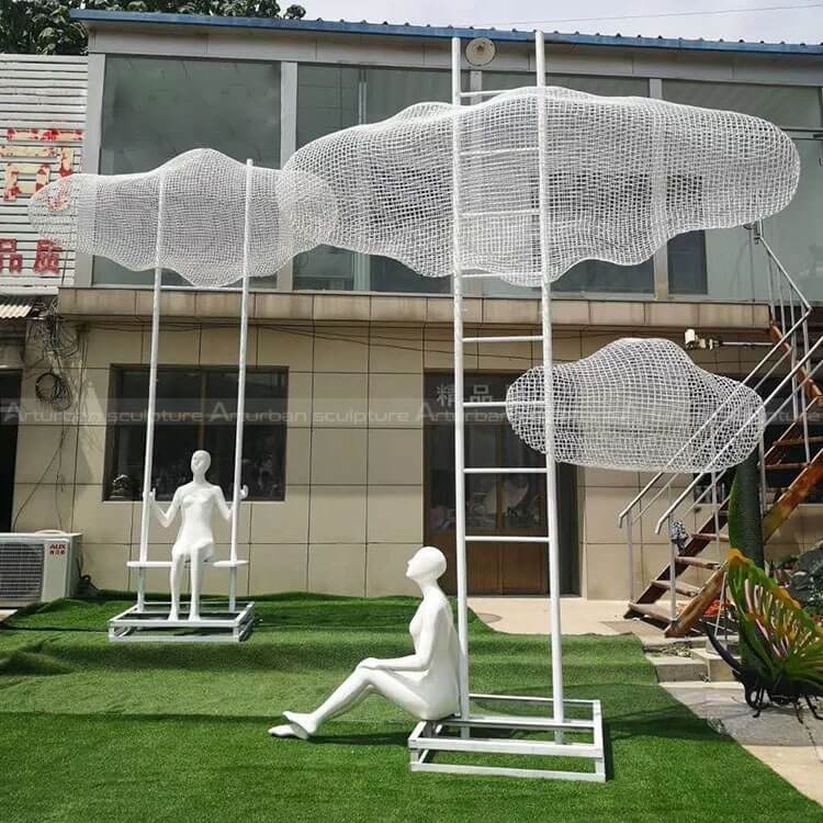 wire cloud sculpture