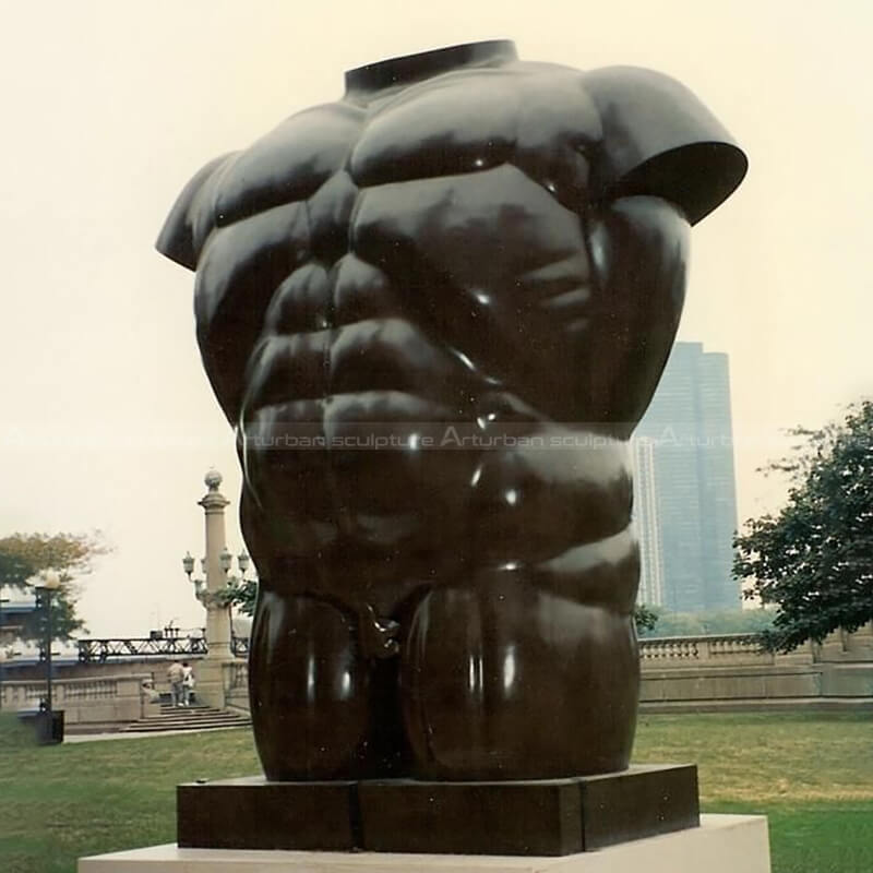 male torso bust sculpture