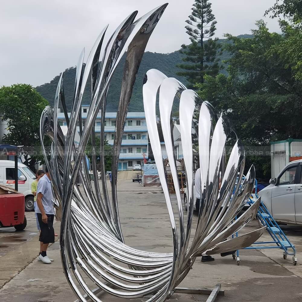 abstract metal art sculptures