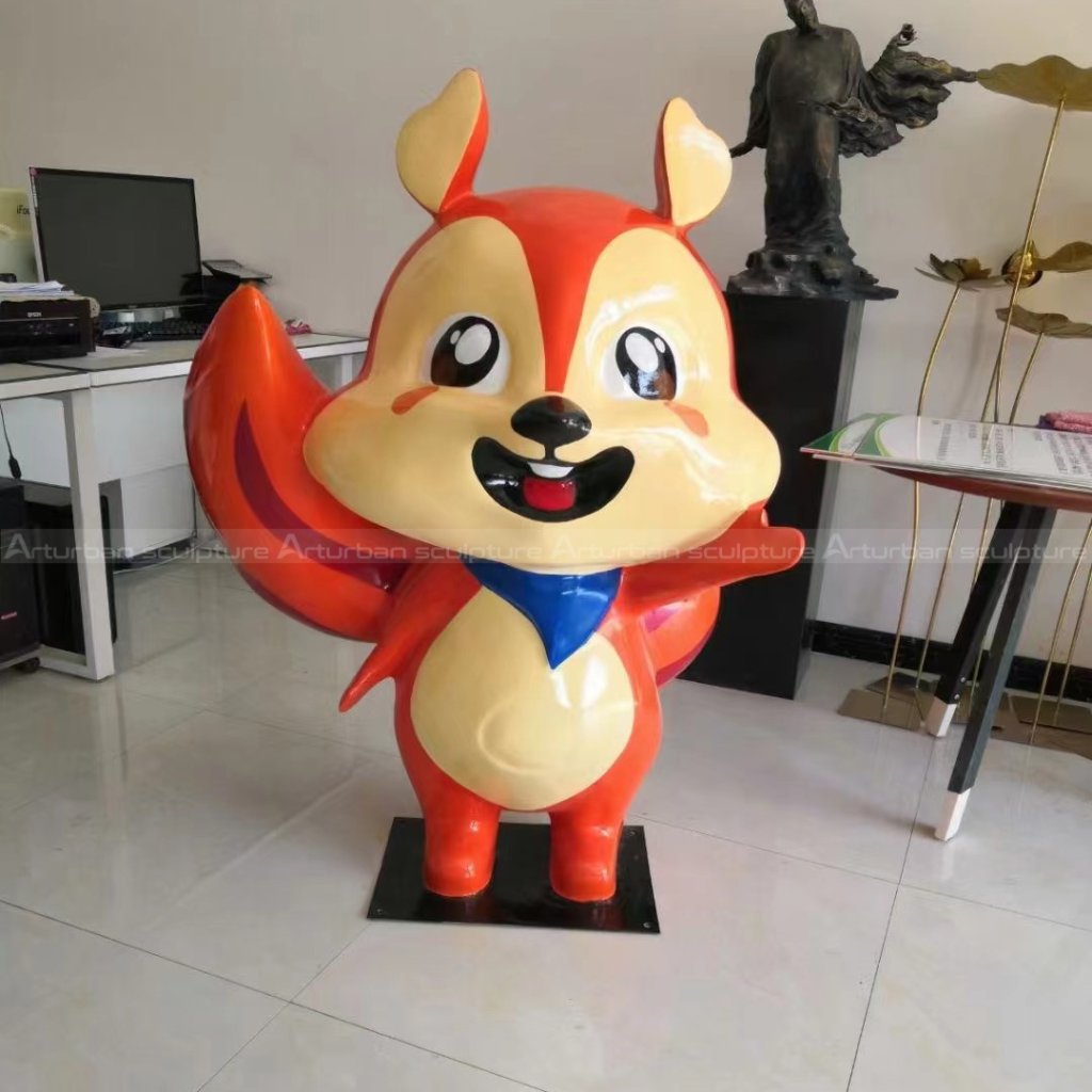 red squirrel sculpture