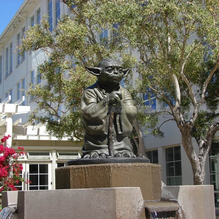yoda bronze statue