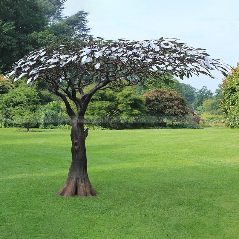 metal tree art sculpture