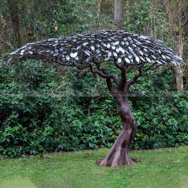 metal tree art sculpture