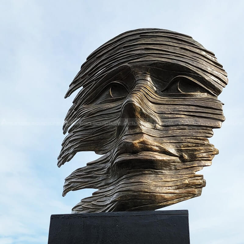 abstract face statue