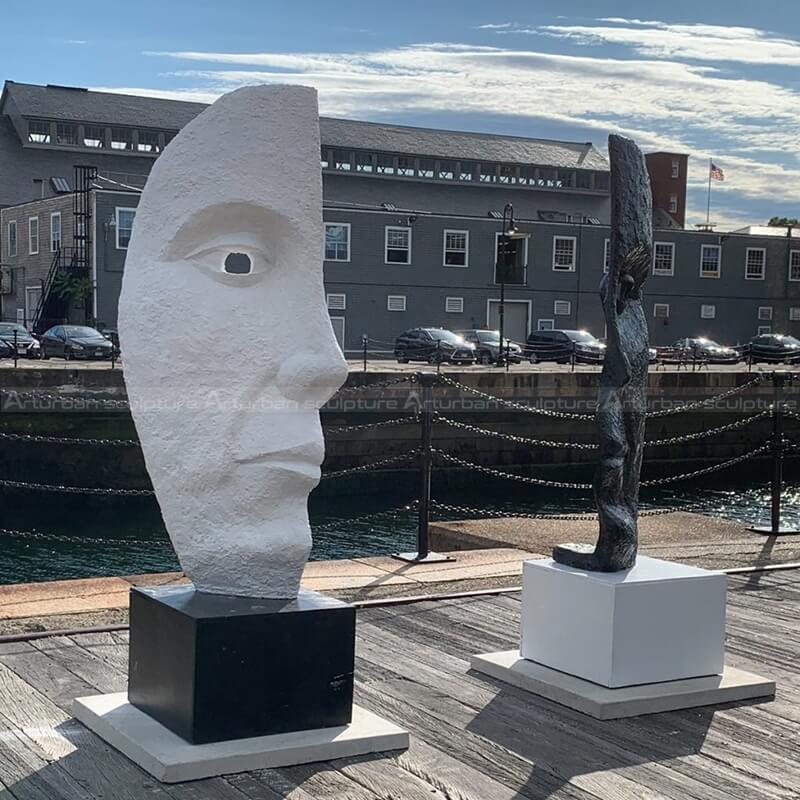 half face sculpture