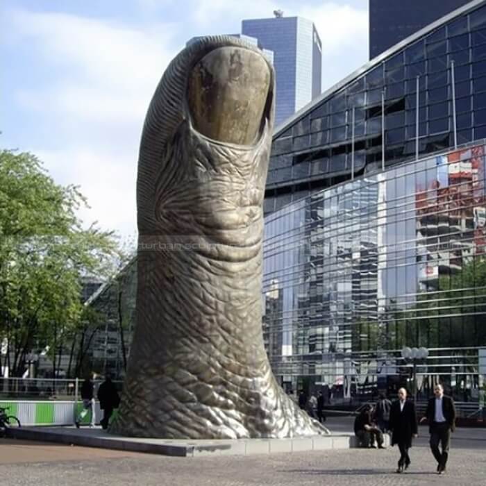giant thumb statue