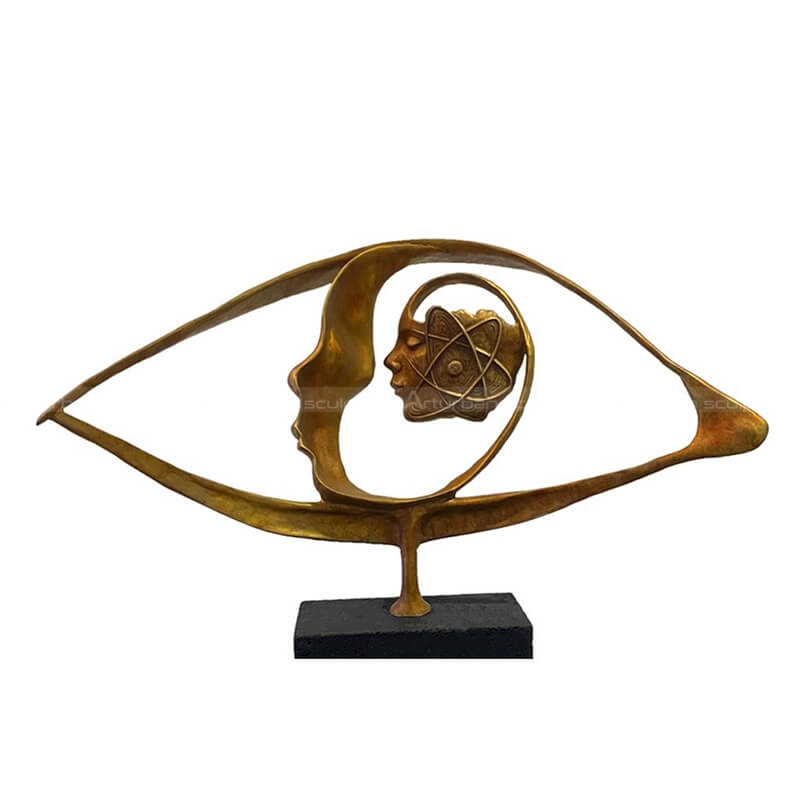metal eye sculpture
