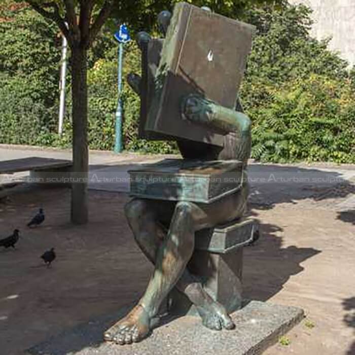 abstract sitting sculpture