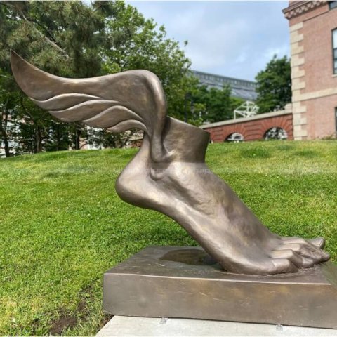 winged foot sculpture