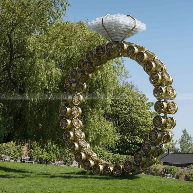 diamond ring sculpture