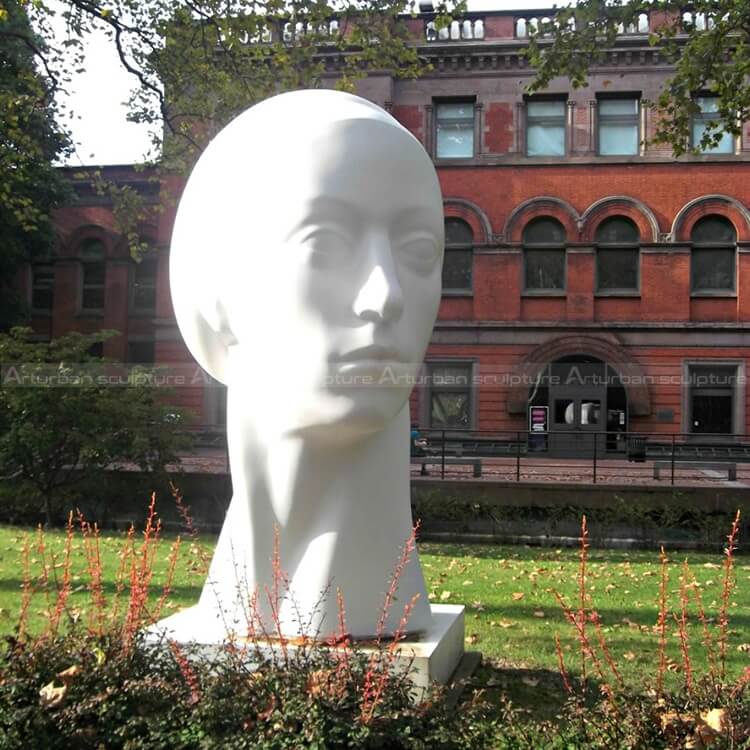 female statue head