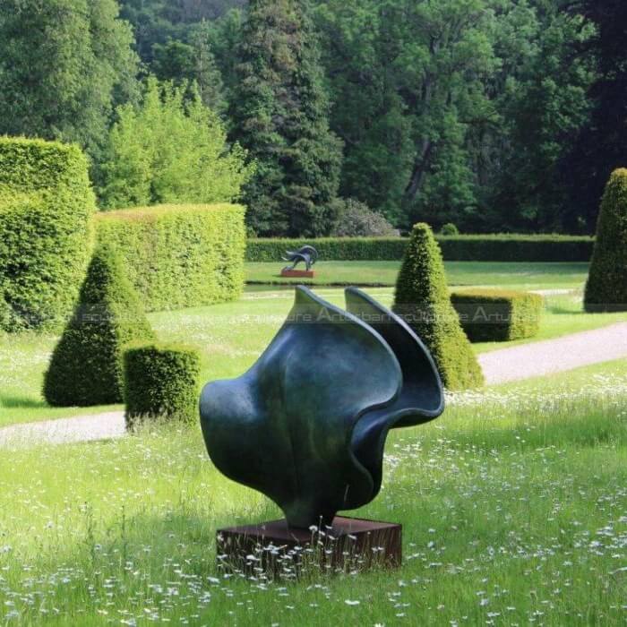 Bronze Flower Sculpture