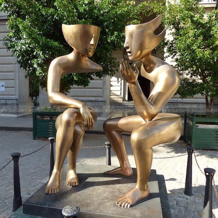 abstract people sculpture
