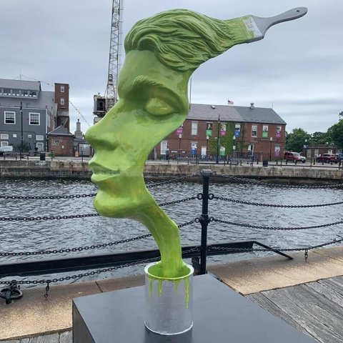 sculpture woman face
