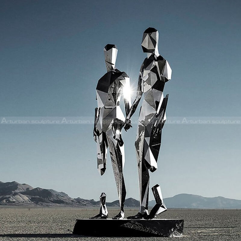 abstract couple statue
