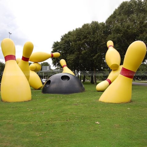 bowling sculpture