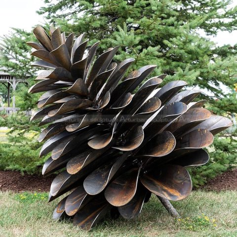 giant pine cone sculpture