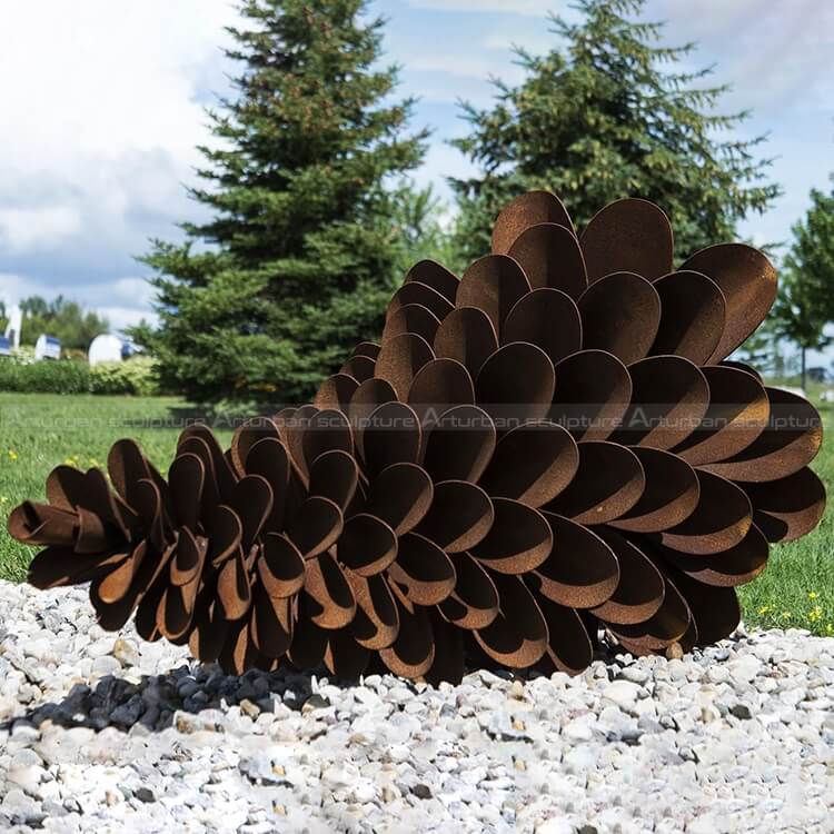 giant pine cone sculpture