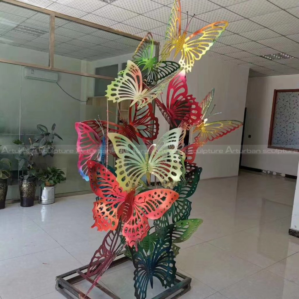 large butterfly sculpture