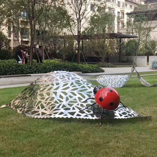 Silver Leaf Sculpture