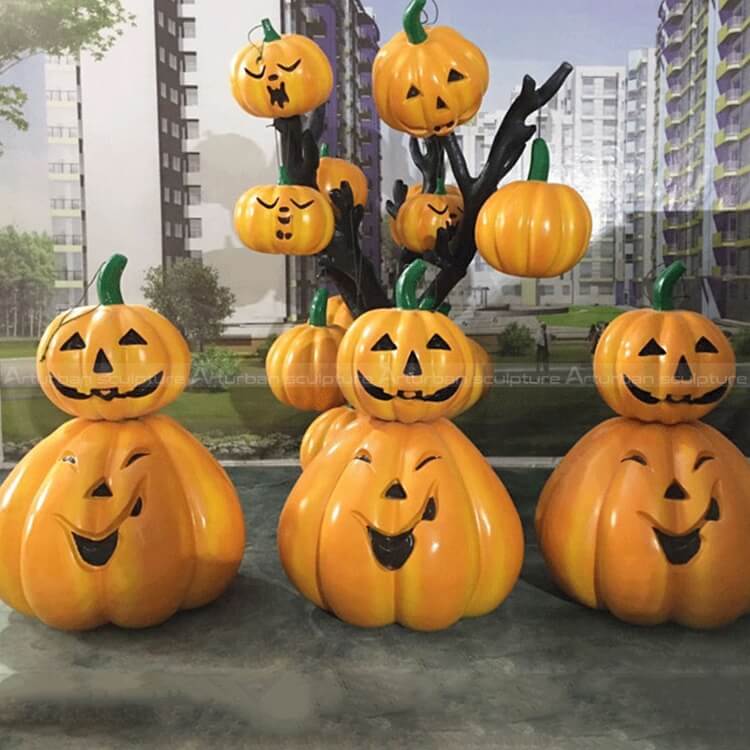 Halloween Pumpkin Sculpture