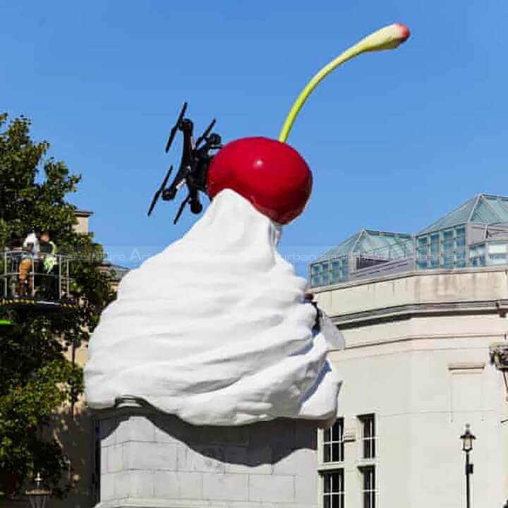 whipped cream sculpture