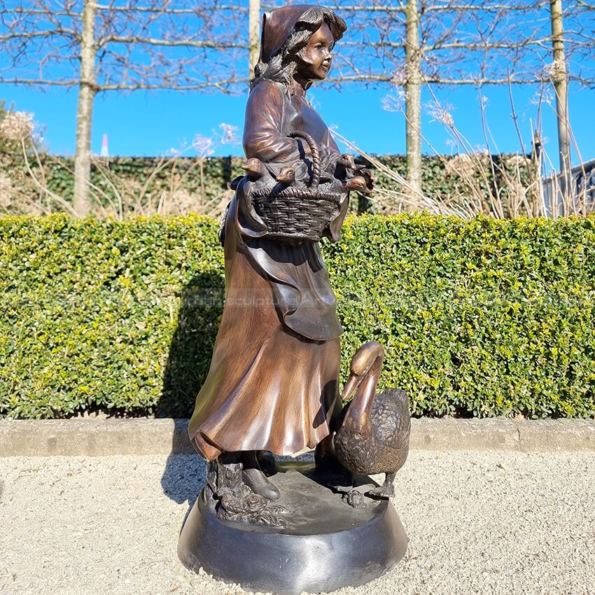 farm girl statue