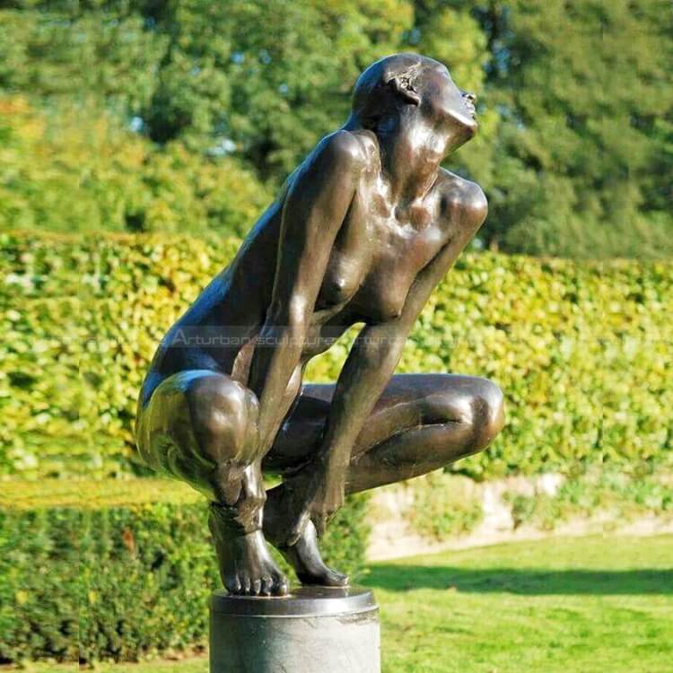 art deco nude statue