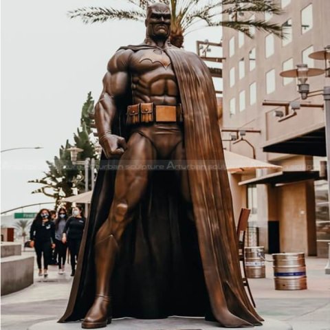 bronze batman statue