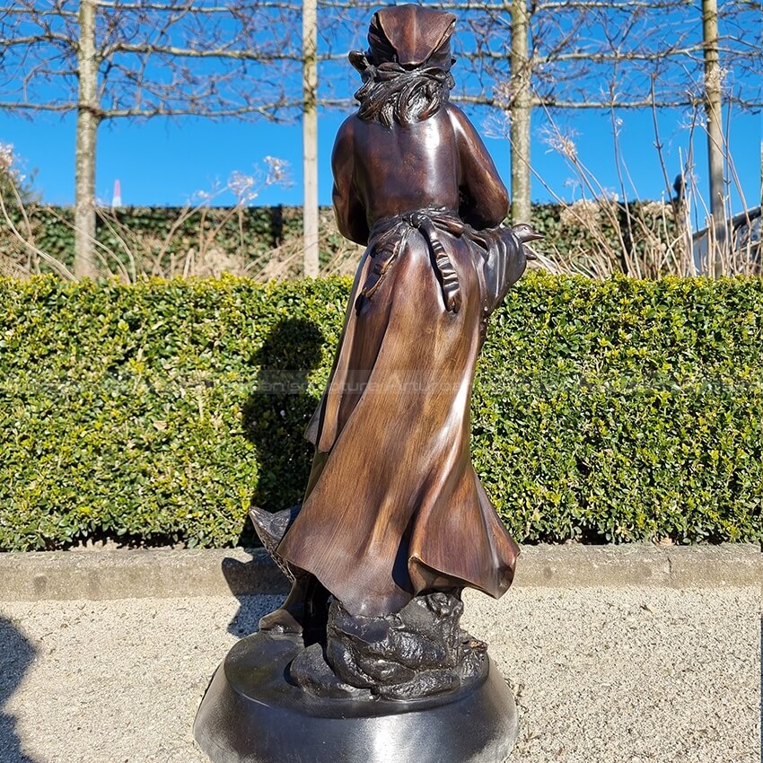farm girl statue