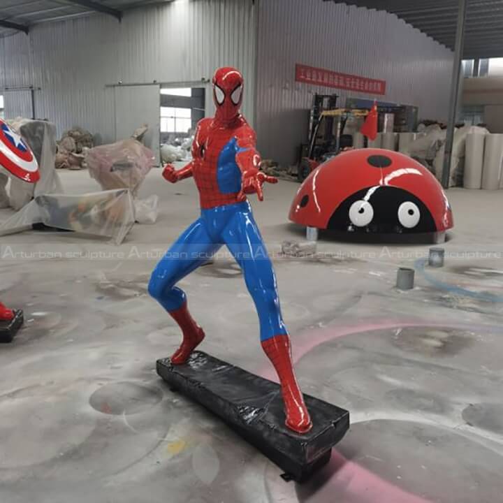 spiderman figure statue