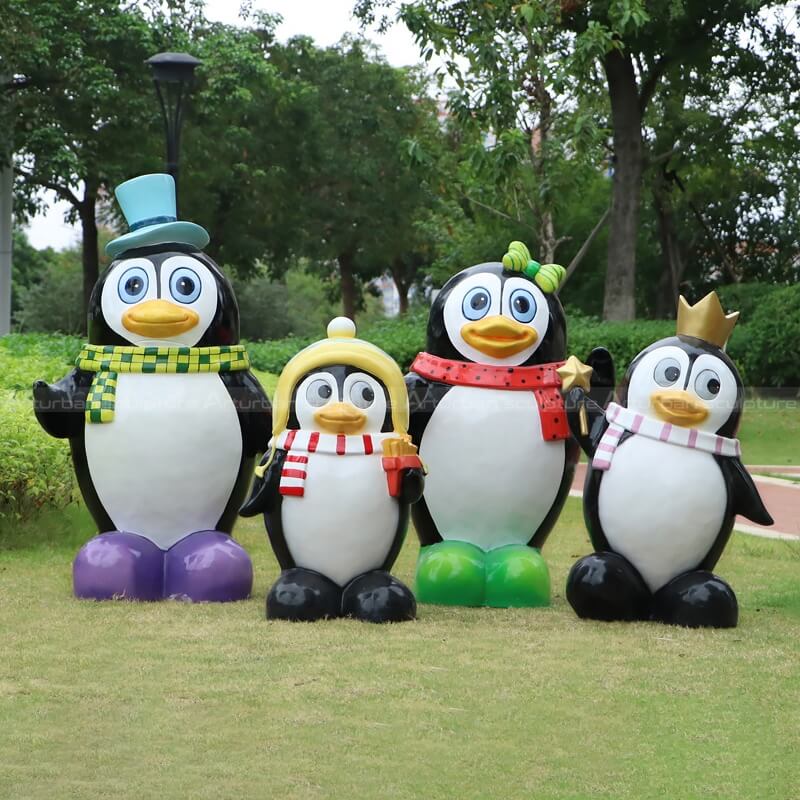 Outdoor Penguin Statue