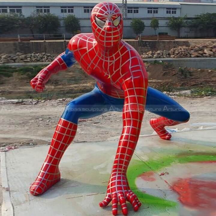 spiderman figure statue