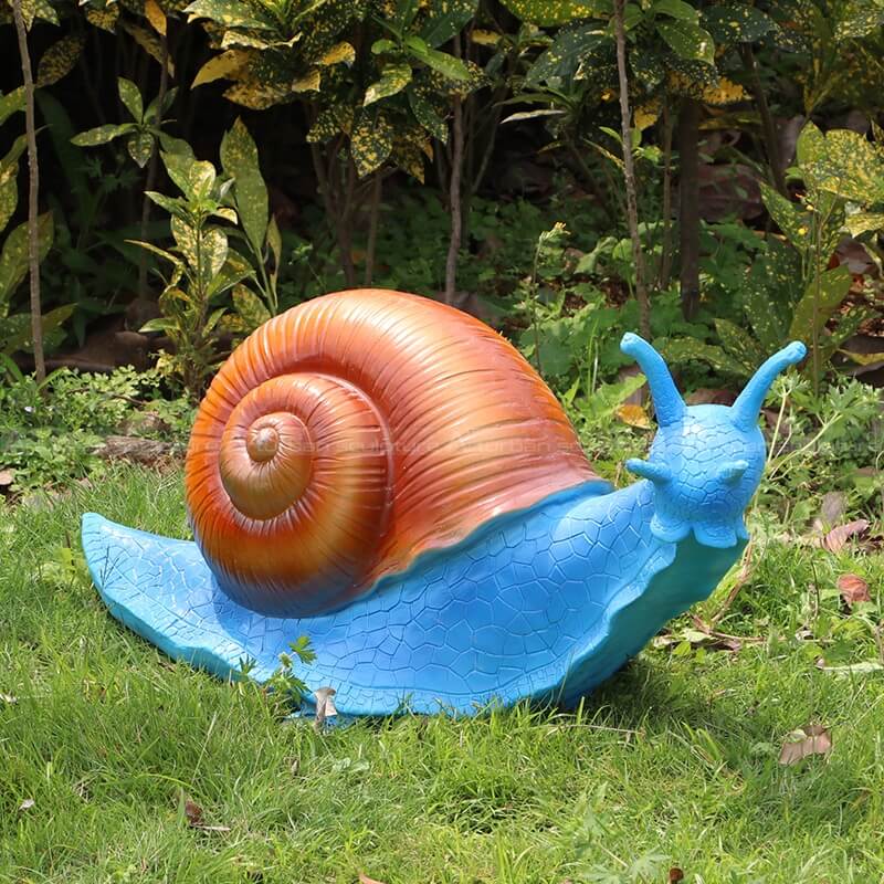 outdoor snail statue