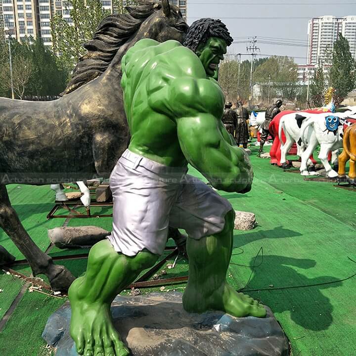 hulk garden statue