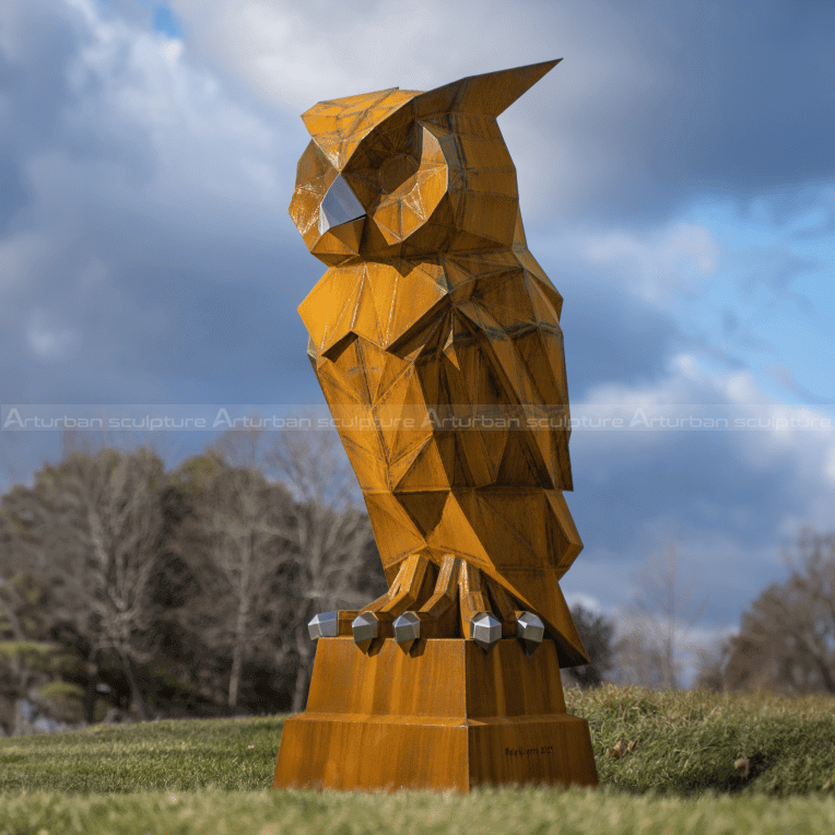 large owl statue