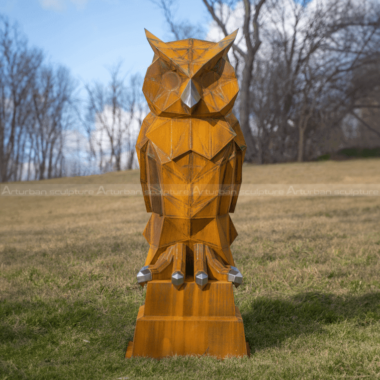 large owl statue