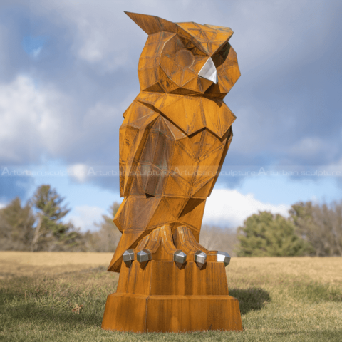 large owl statue